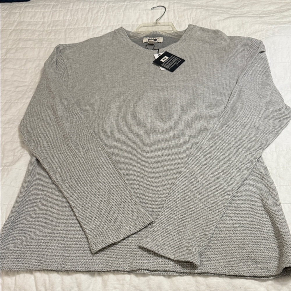 Joseph Abboud Heather Gray Long Sleeve Tee